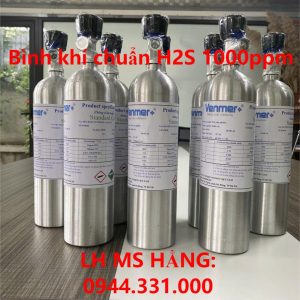 Bình khí chuẩn H2S 1000ppm