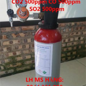 Bình khí NO 500ppm CO2 500ppm CO 500ppm SO2 500ppm