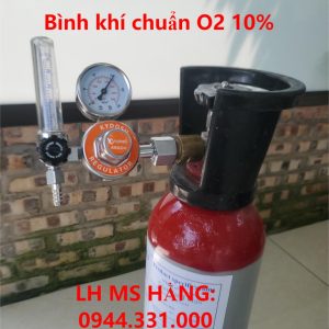 Bình khí chuẩn O2 10%