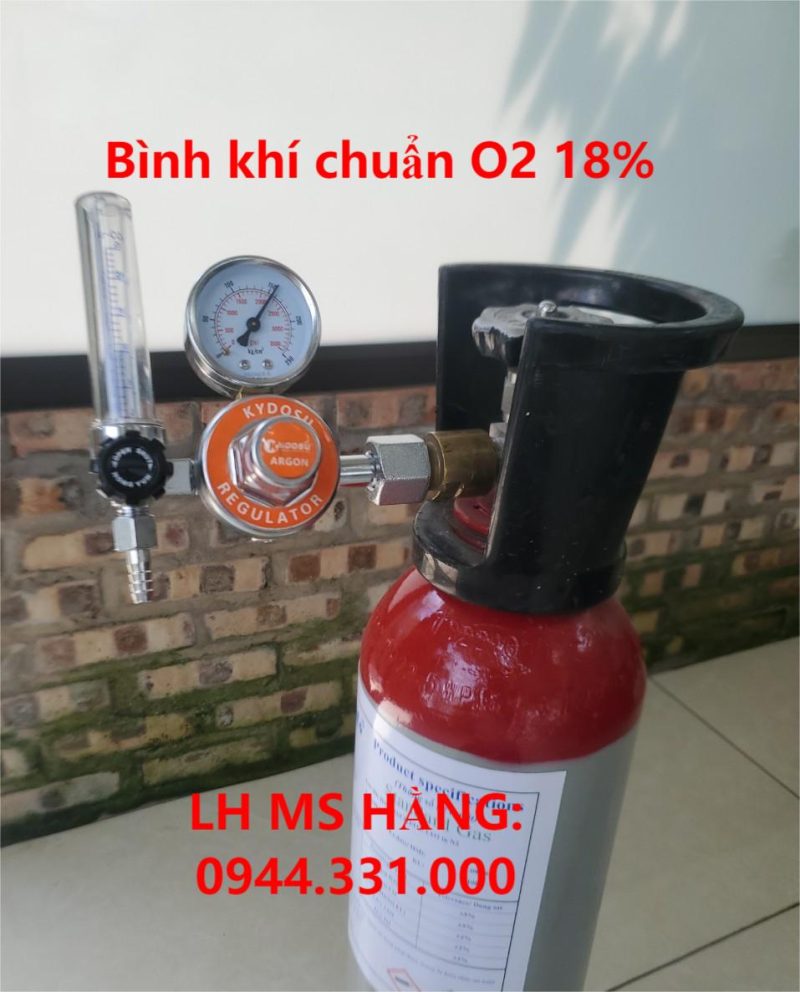 Bình khí chuẩn O2 18%