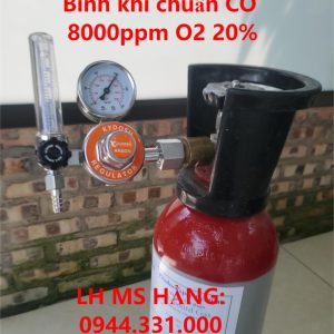 Bình khí chuẩn CO 8000ppm O2 20%