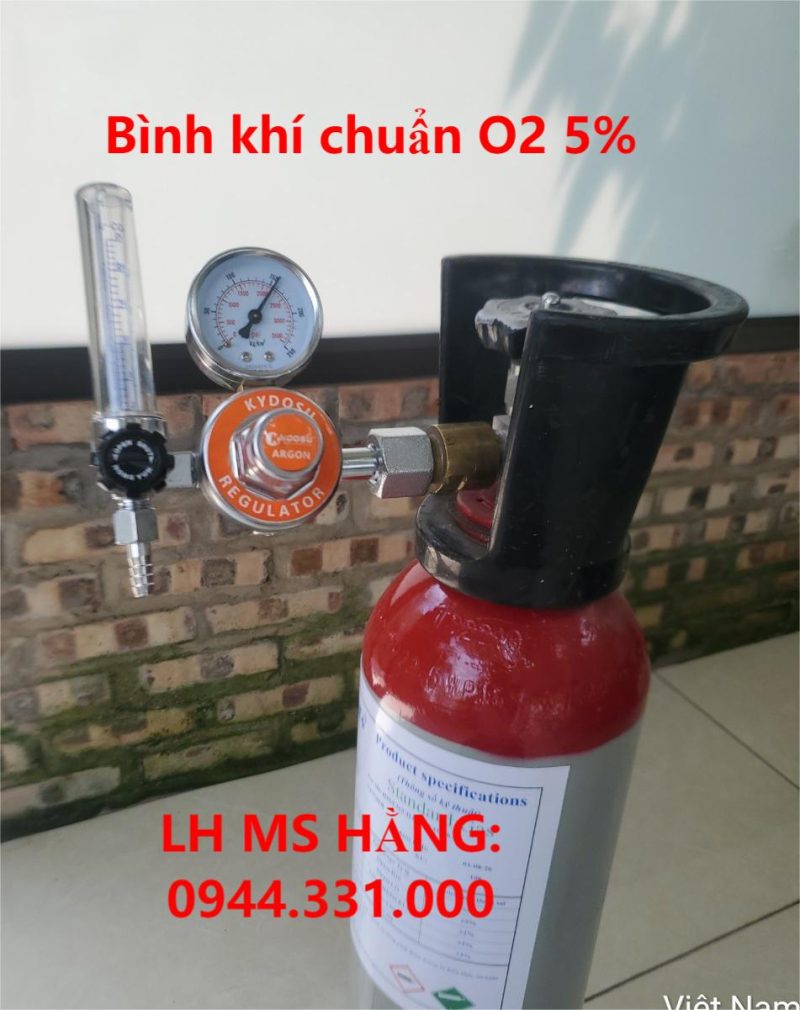 Bình khí chuẩn O2 5%