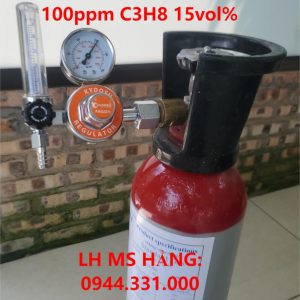 Bình khí chuẩn CO 100ppm C3H8 15vol%