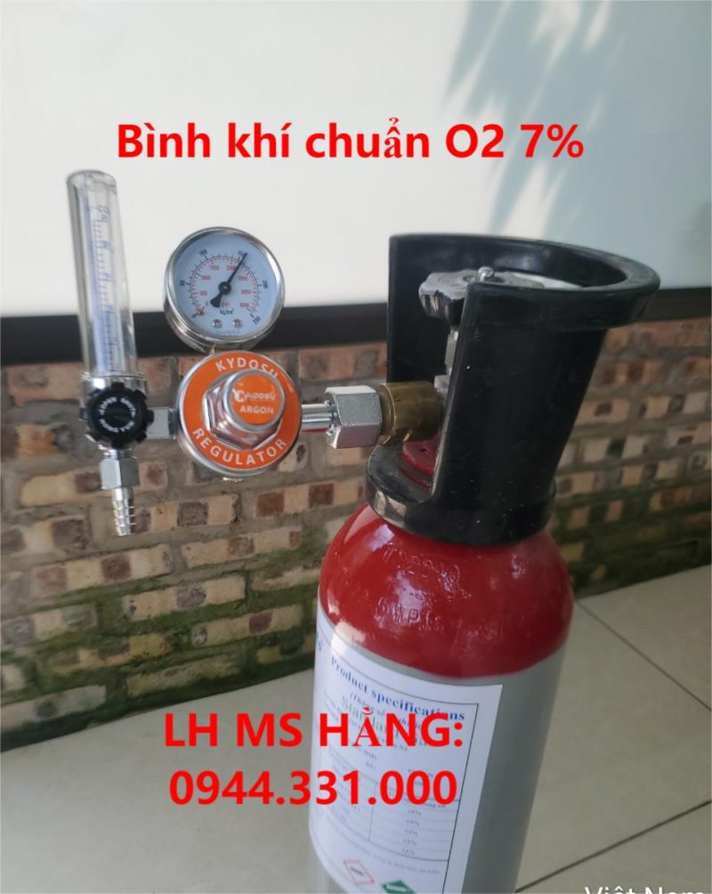 Bình khí chuẩn O2 7%