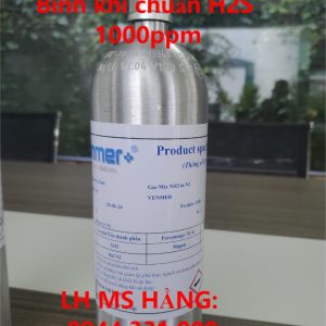 Bình khí chuẩn H2S 1000ppm