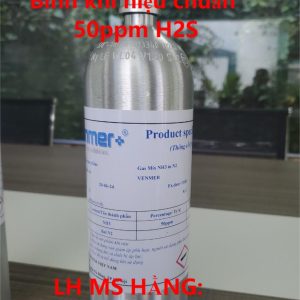 Bình khí hiệu chuẩn 50ppm H2S