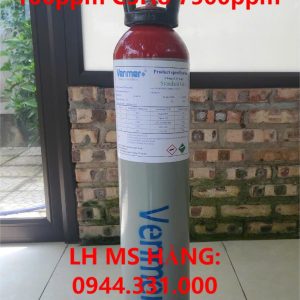 Bình khí chuẩn CO 100ppm C3H8 7500ppm