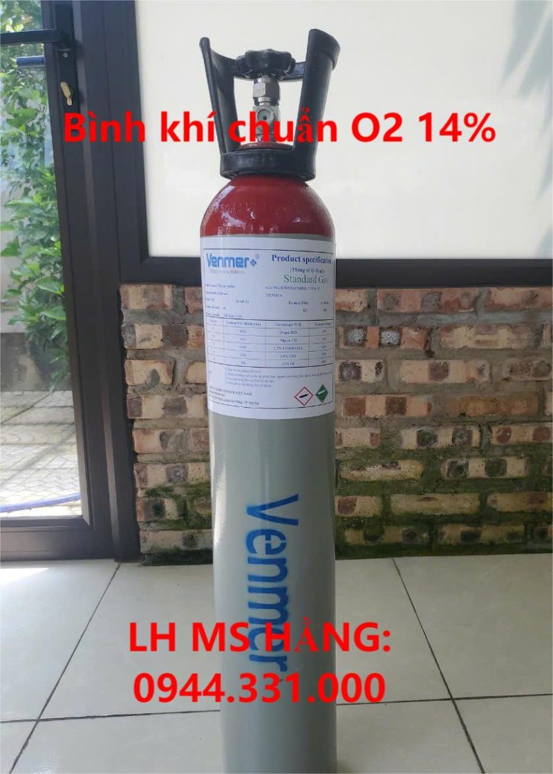 Bình khí chuẩn O2 14%