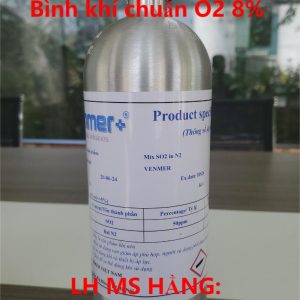 Bình khí chuẩn O2 8%