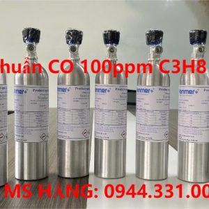 Bình khí chuẩn CO 100ppm C3H8 20ppm