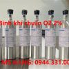 Bình khí chuẩn O2 2%