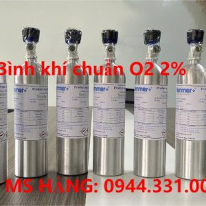 Bình khí chuẩn O2 2%