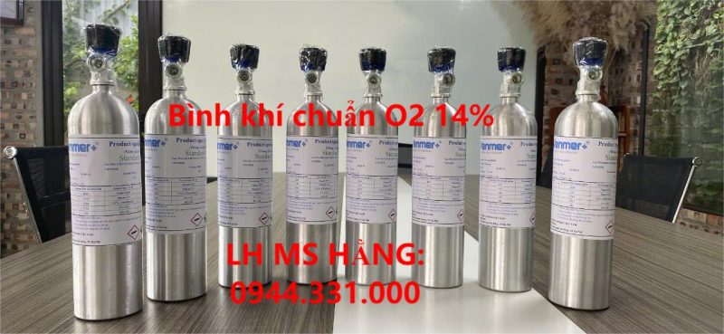 Bình khí chuẩn O2 14%