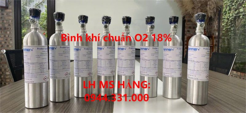 Bình khí chuẩn O2 18%