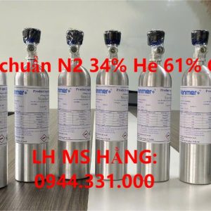 Bình khí chuẩn N2 34% He 61% CO2 5%