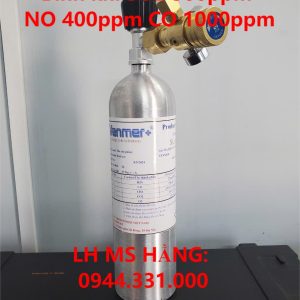 Bình khí SO2 500ppm NO 400ppm CO 1000ppm