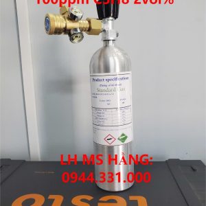 Bình khí chuẩn CO 100ppm C3H8 2vol%