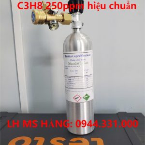 Bình khí chuẩn CO 100ppm C3H8 250ppm hiệu chuẩn