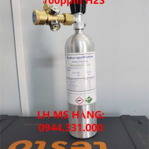 Bình khí hiệu chuẩn 100ppm H2S