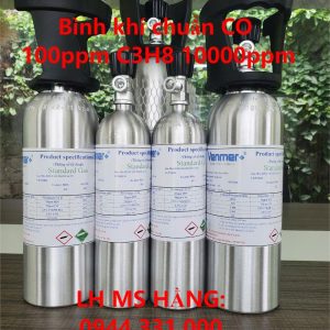 Bình khí chuẩn CO 100ppm C3H8 10000ppm