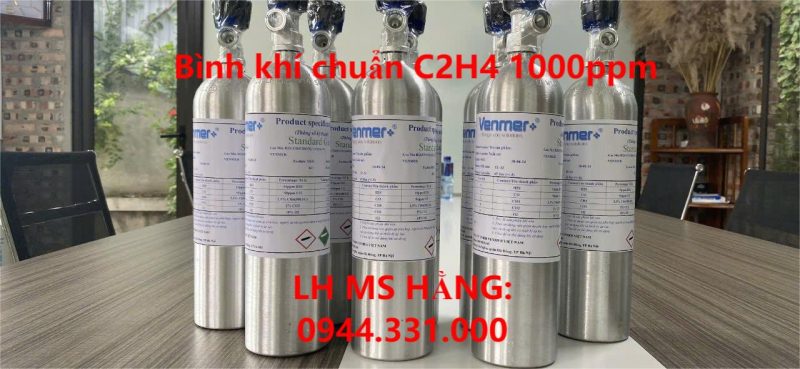 Bình khí chuẩn C2H4 1000ppm