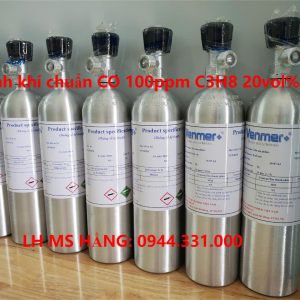 Bình khí chuẩn CO 100ppm C3H8 20vol%