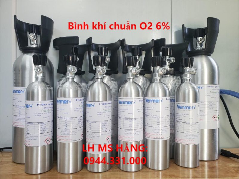 Bình khí chuẩn O2 6%