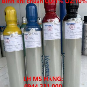 Bình khí chuẩn CO 1% O2 10%