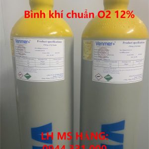 Bình khí chuẩn O2 12%