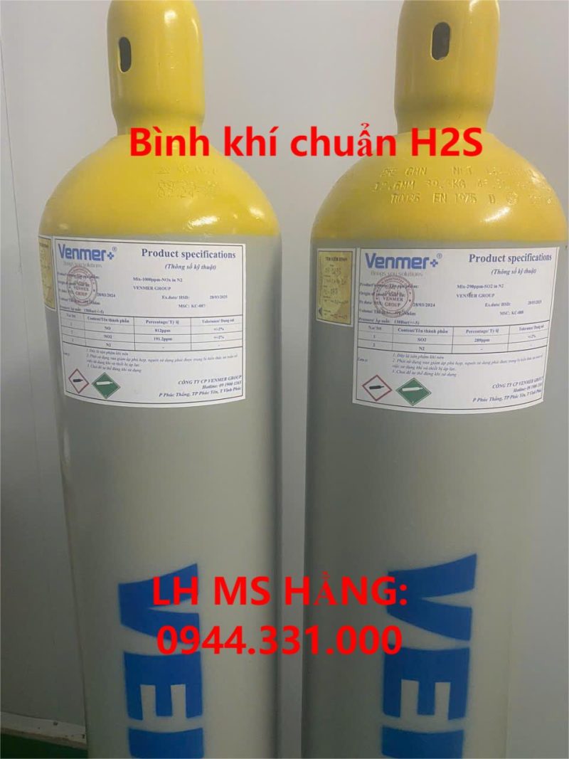 Bình khí chuẩn H2S