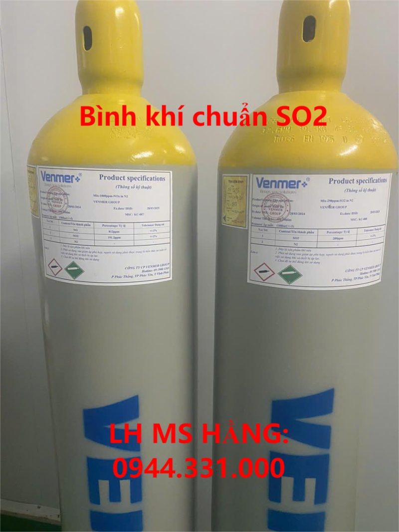 Bình khí chuẩn SO2