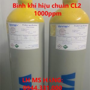 Bình khí hiệu chuẩn CL2 1000ppm