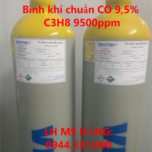 Bình khí chuẩn CO 9,5% C3H8 9500ppm