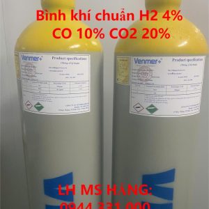 Bình khí chuẩn H2 4% CO 10% CO2 20%