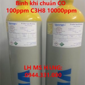 Bình khí chuẩn CO 100ppm C3H8 10000ppm