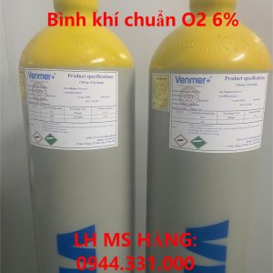 Bình khí chuẩn O2 6%