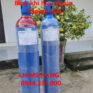 Bình khí hiệu chuẩn 75ppm H2S