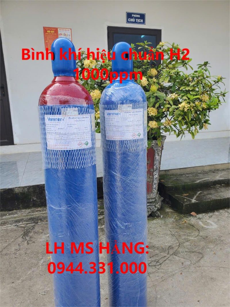 Bình khí hiệu chuẩn H2 1000ppm