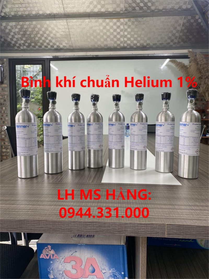 Bình khí chuẩn Helium 1%