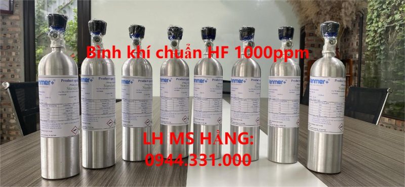 Bình khí chuẩn HF 1000ppm