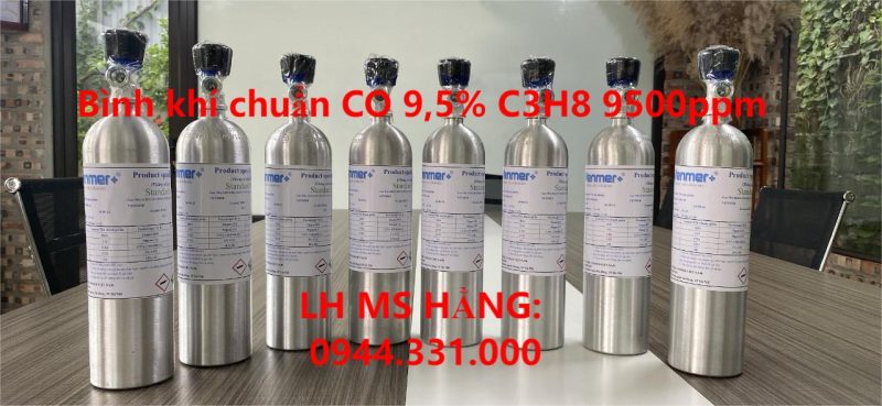 Bình khí chuẩn CO 9,5% C3H8 9500ppm