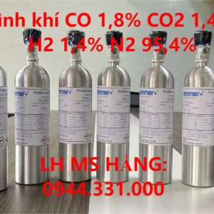 Bình khí CO 1,8% CO2 1,4% H2 1,4% N2 95,4%