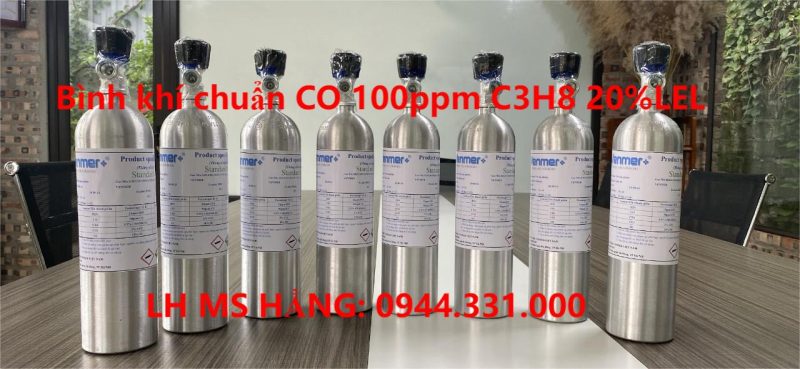 Bình khí chuẩn CO 100ppm C3H8 20%LEL