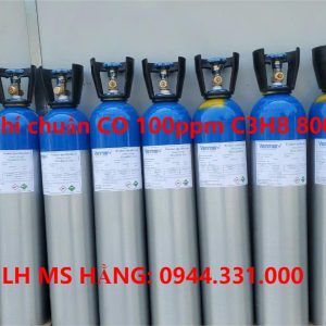 Bình khí chuẩn CO 100ppm C3H8 800ppm