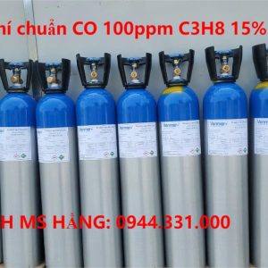 Bình khí chuẩn CO 100ppm C3H8 15%LEL