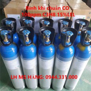 Bình khí chuẩn CO 100ppm C3H8 15%LEL