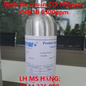 Bình khí chuẩn CO 100ppm C4H10 6500ppm