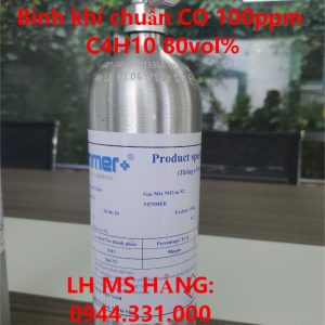 Bình khí chuẩn CO 100ppm C4H10 80vol%