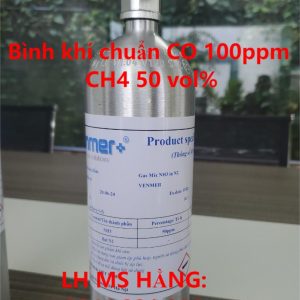 Bình khí chuẩn CO 100ppm CH4 50 vol%