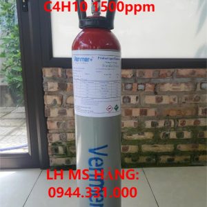 Bình khí chuẩn CO 100ppm C4H10 1500ppm